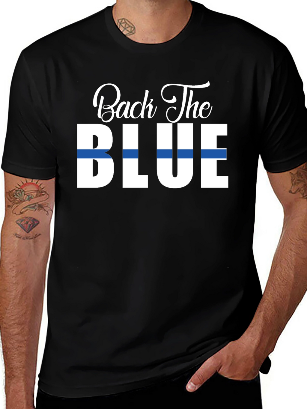 Back The Blue Graphic T-Shirt