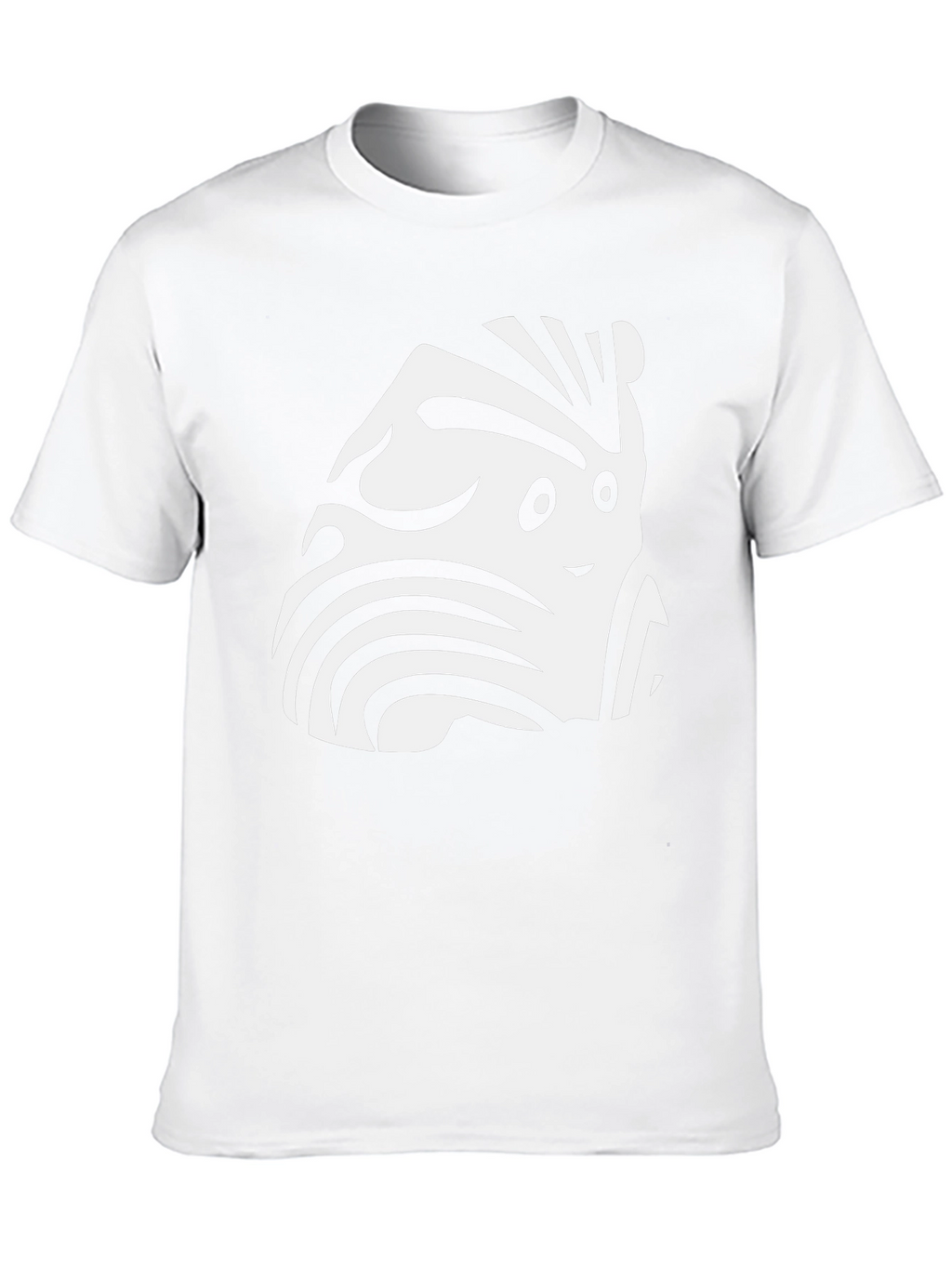 Funky Zebra-Inspired Graphic Black T-Shirt