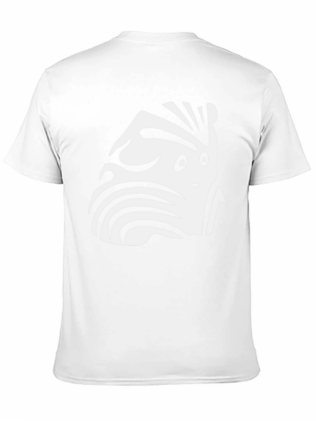 Funky Zebra-Inspired Graphic Black T-Shirt