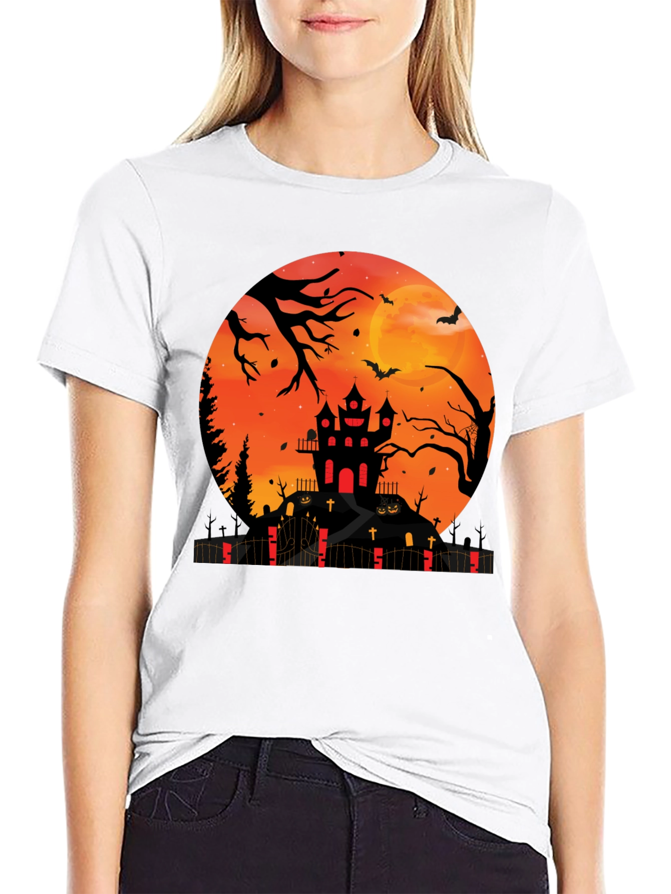 Halloween Haunted House T-Shirt