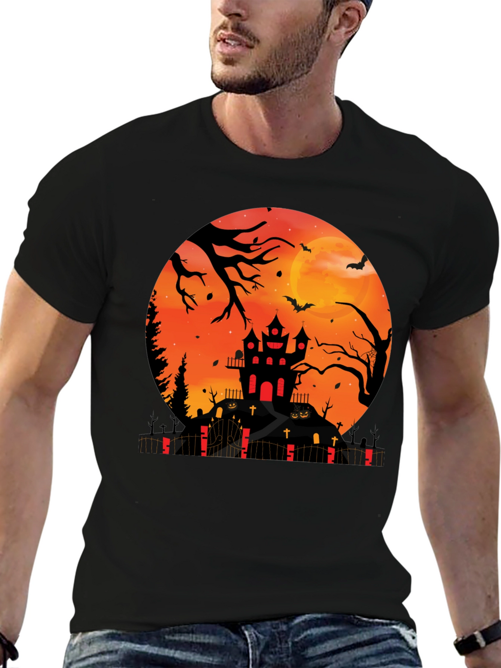 Halloween Haunted House T-Shirt