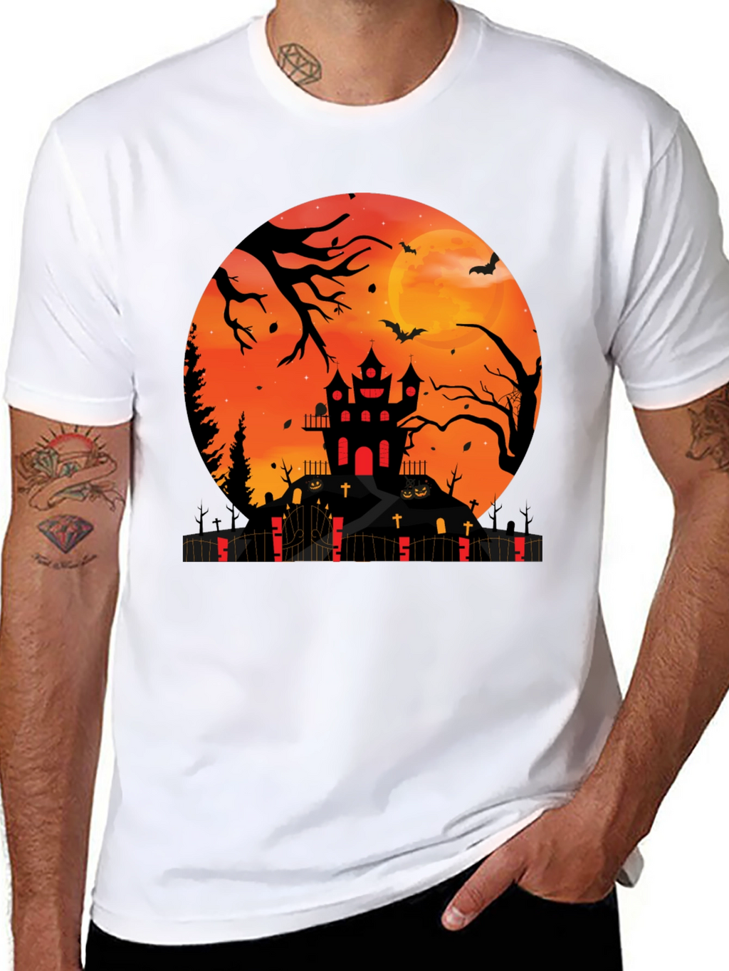 Halloween Haunted House T-Shirt
