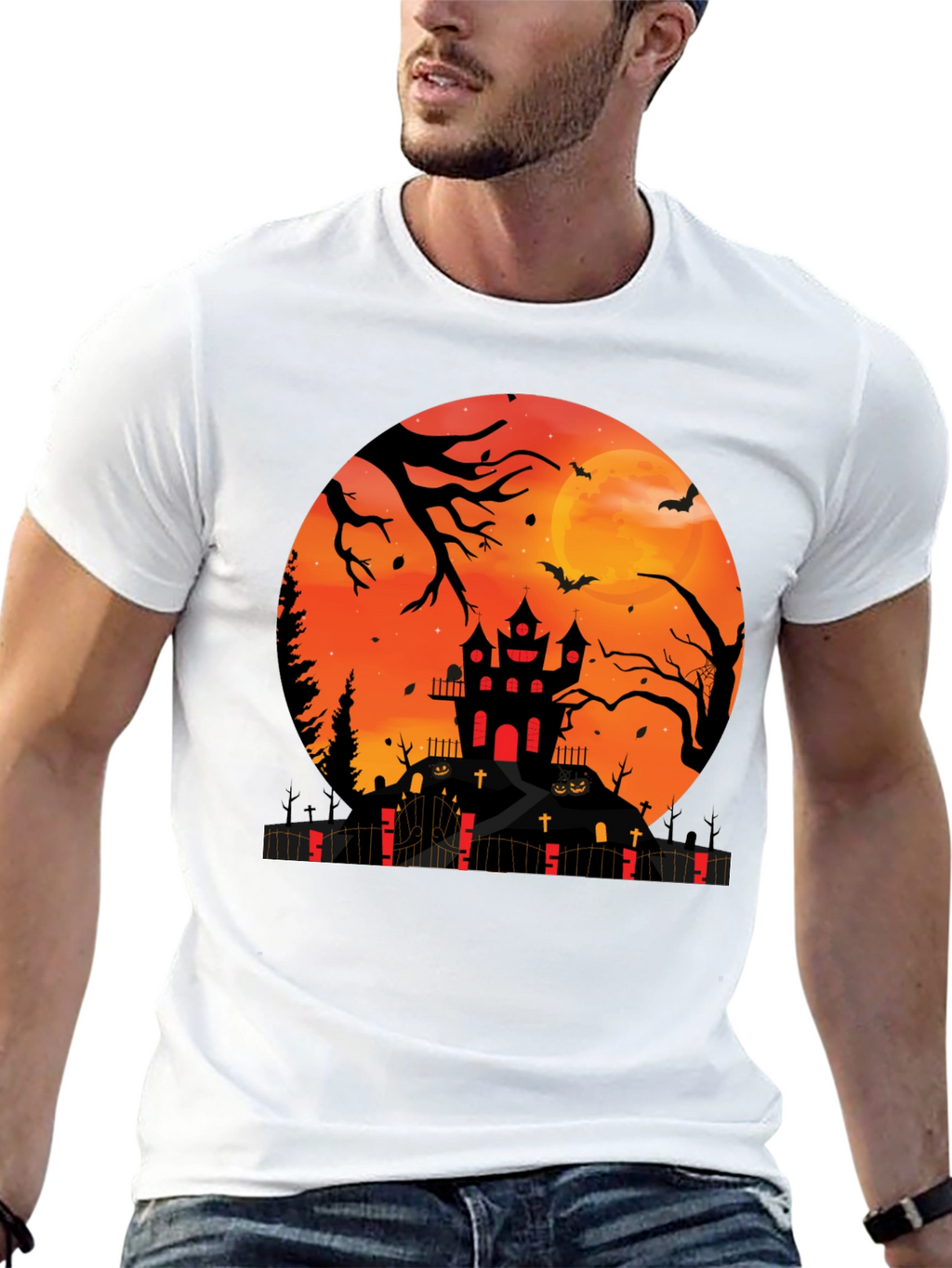 Halloween Haunted House T-Shirt