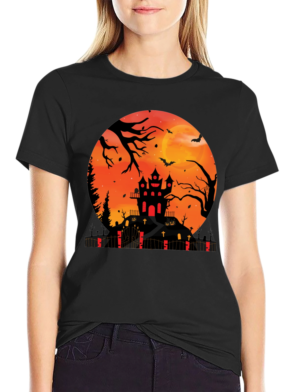Halloween Haunted House T-Shirt