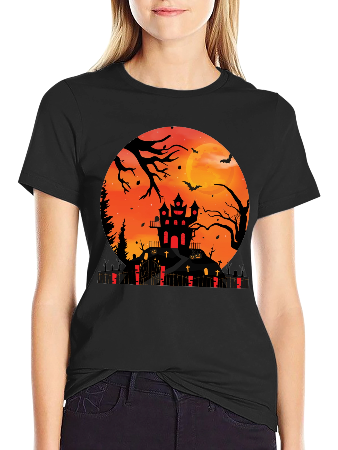 Halloween Haunted House T-Shirt