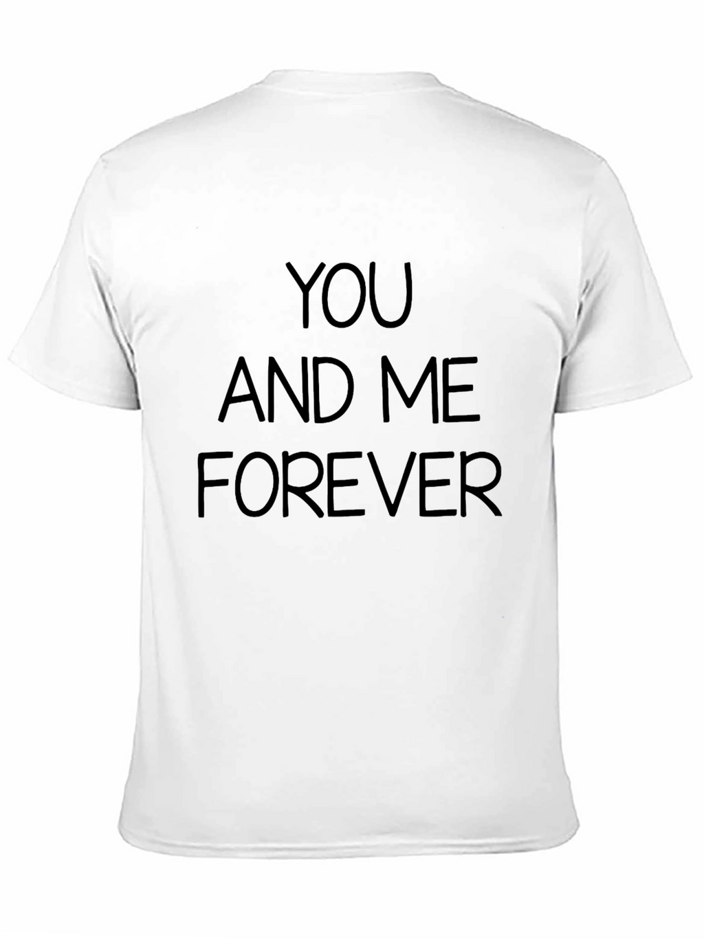 You and Me Forever Black Graphic Tee