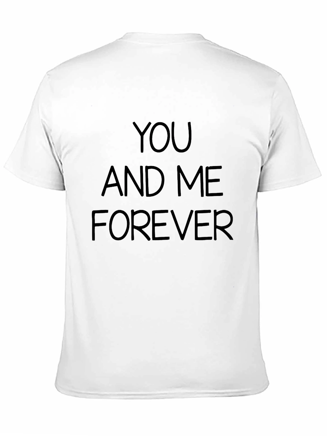 You and Me Forever Black Graphic Tee