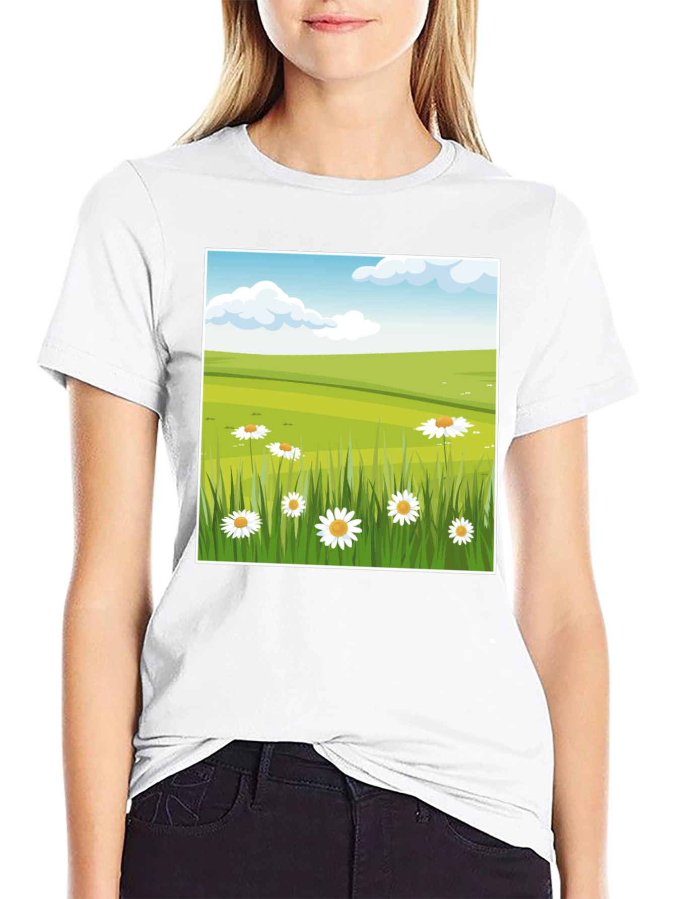 Meadow Scene Graphic Tee