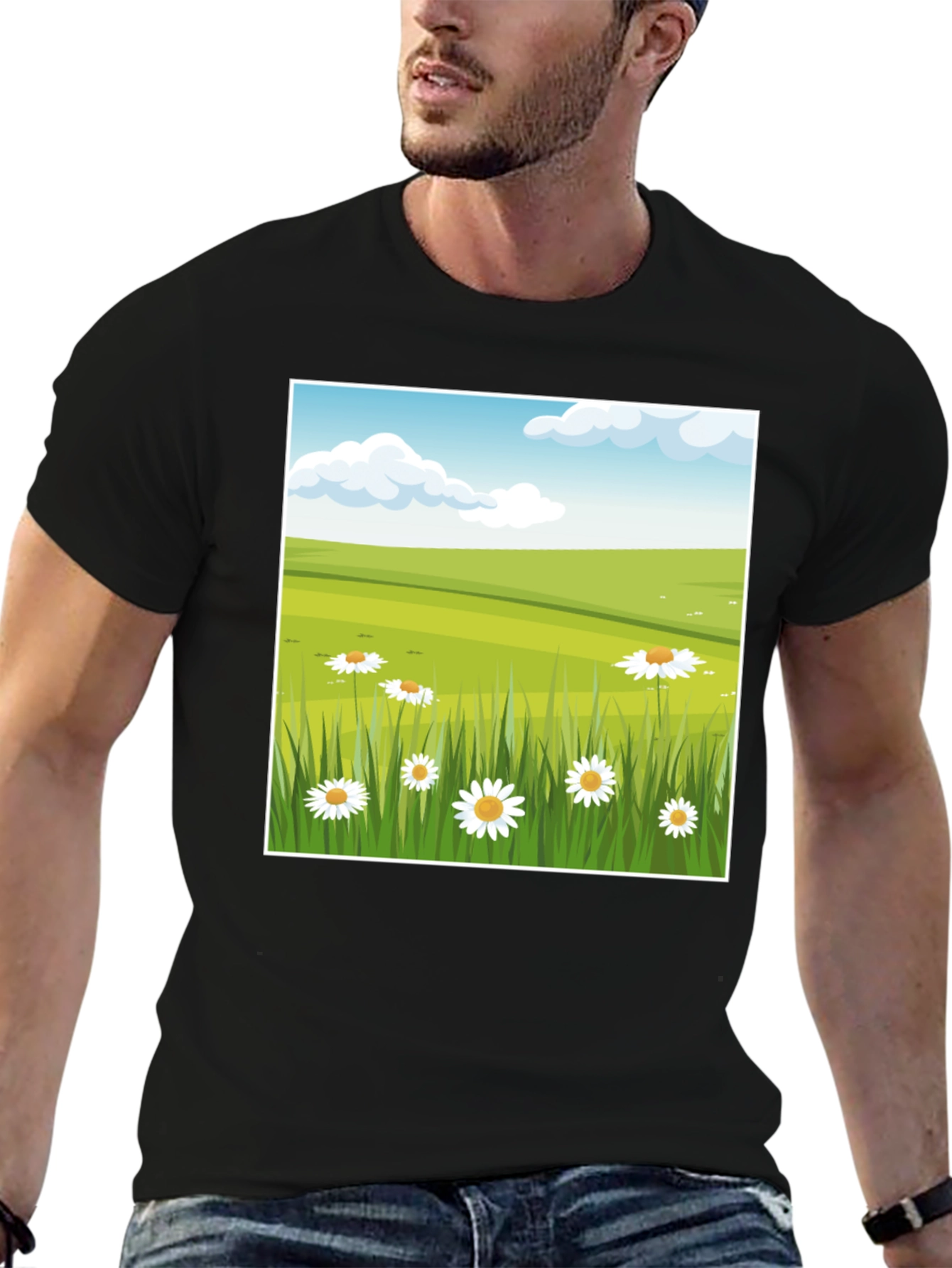 Meadow Scene Graphic Tee