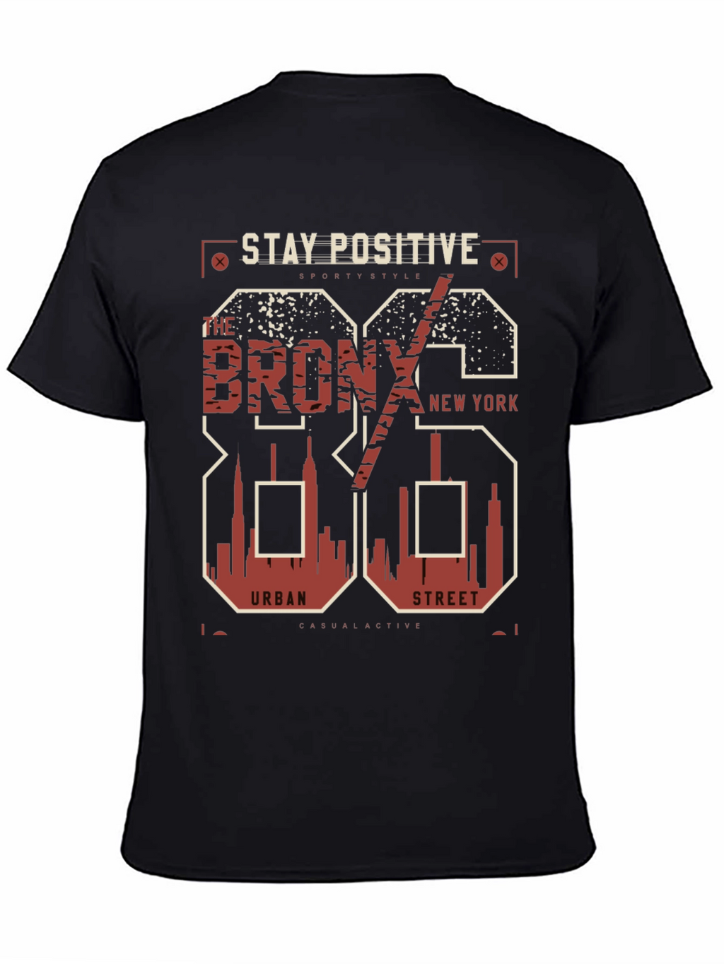 Stay Positive Bronx Graphic Tee