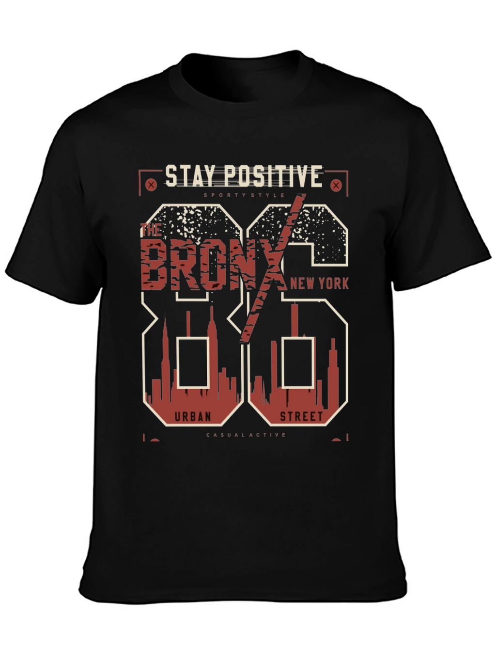 Stay Positive Bronx Graphic Tee