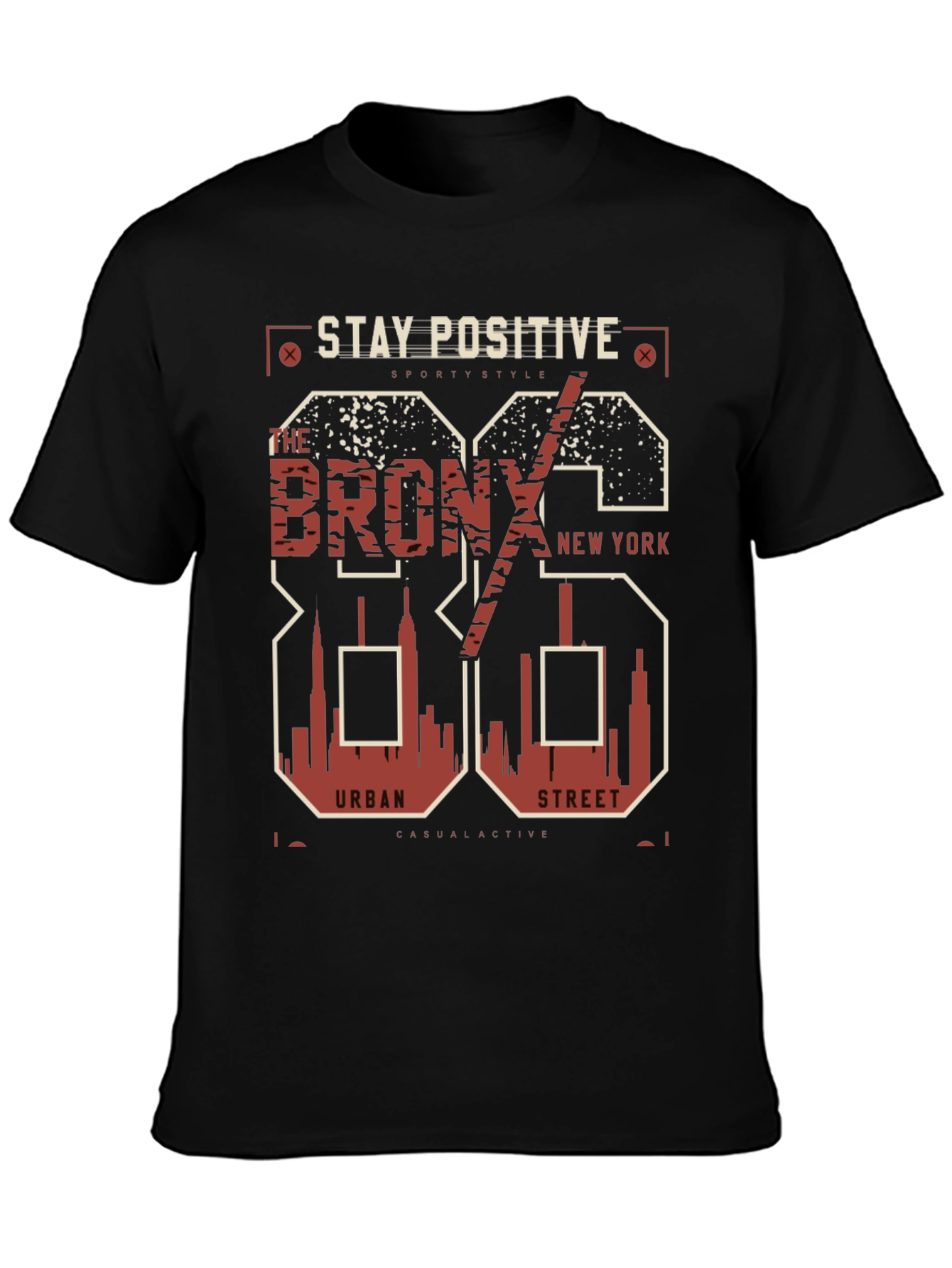 Stay Positive Bronx Graphic Tee