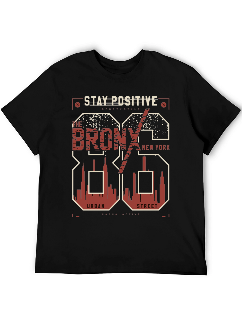 Stay Positive Bronx Graphic Tee