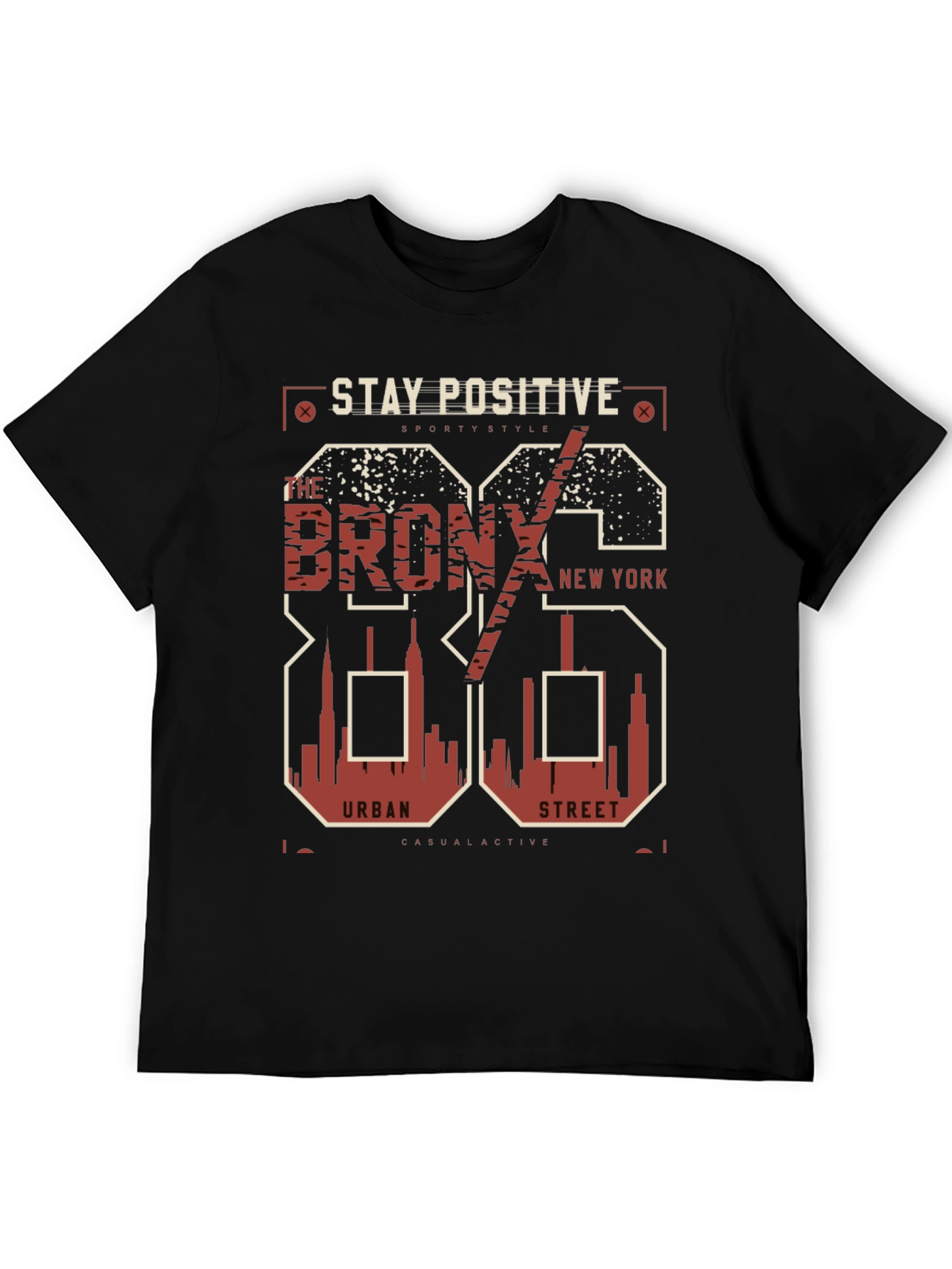 Stay Positive Bronx Graphic Tee