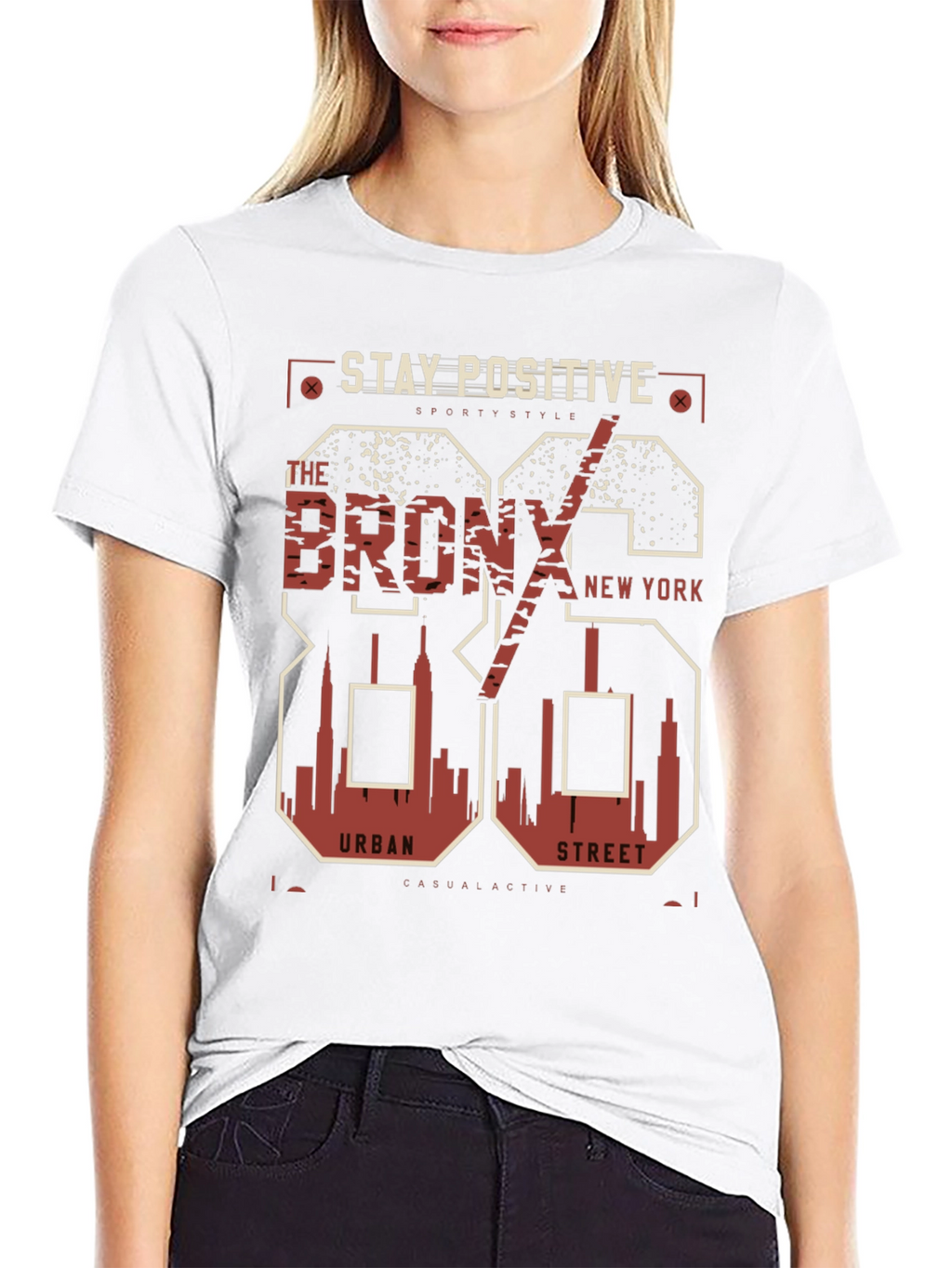 Stay Positive Bronx Graphic Tee