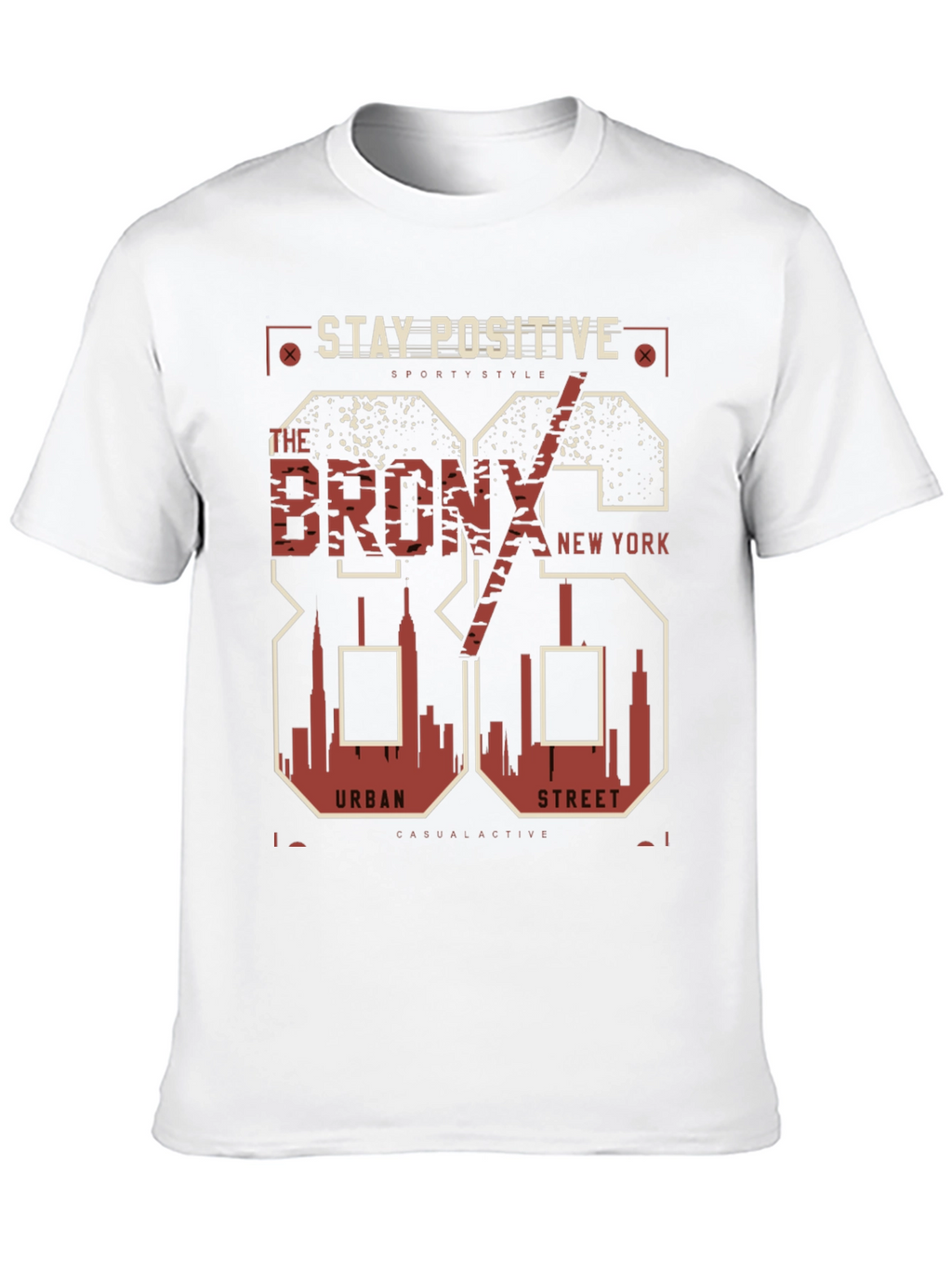 Stay Positive Bronx Graphic Tee