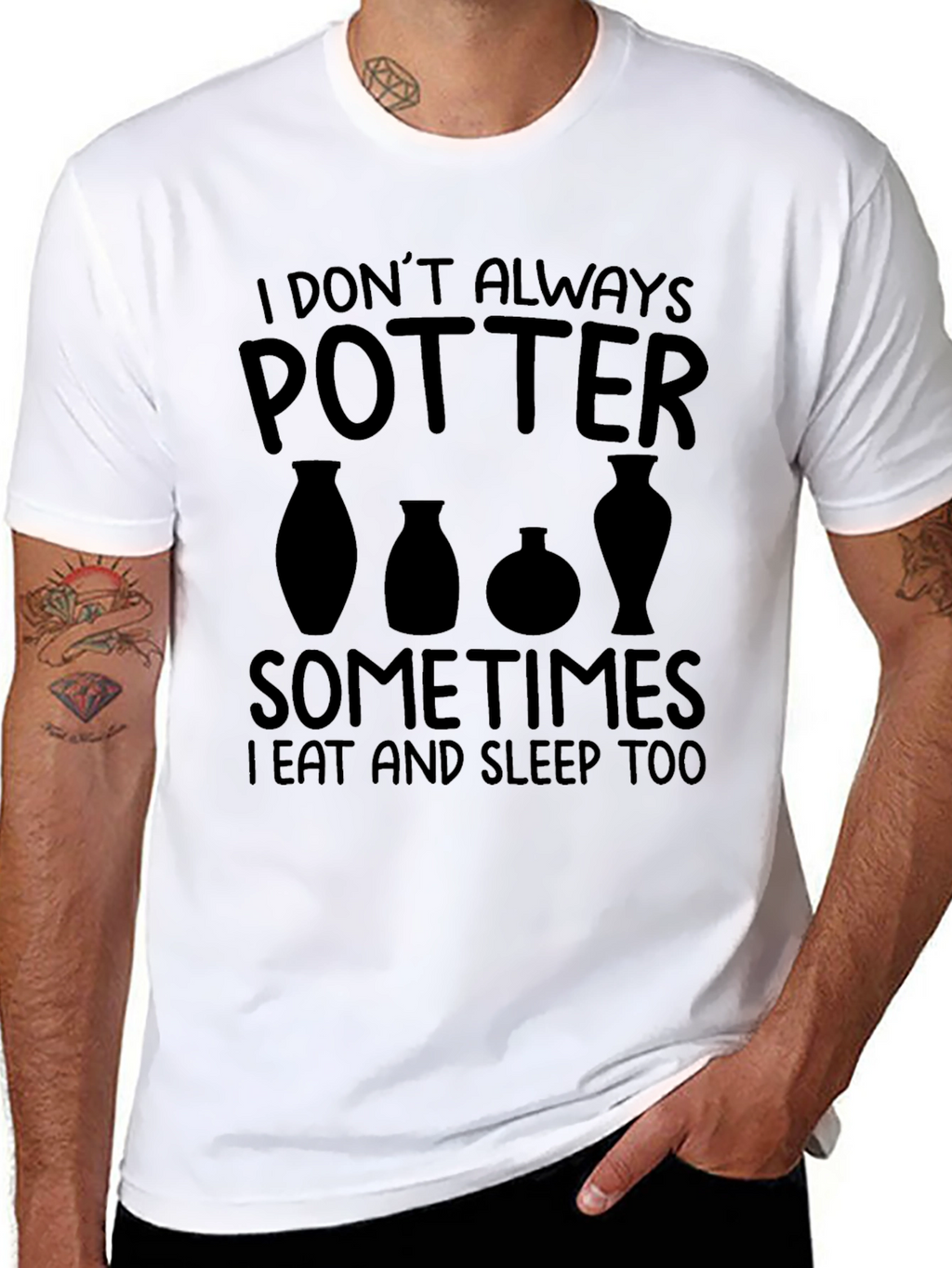Potter Graphic Tee - Unisex Black T-Shirt