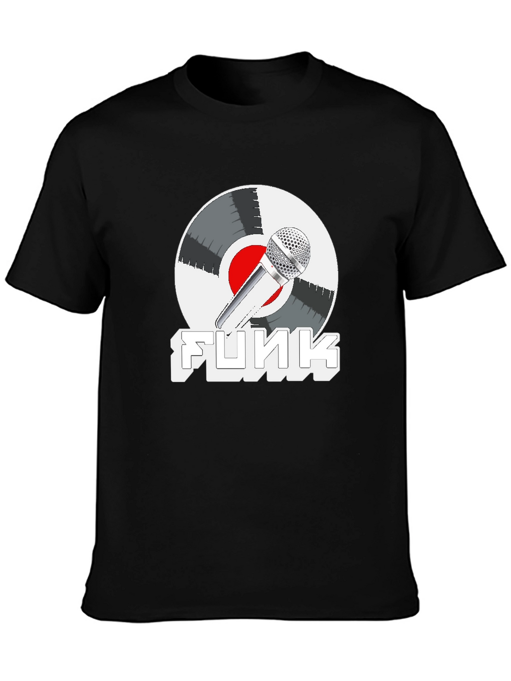 Funky Mic Record Graphic Tee