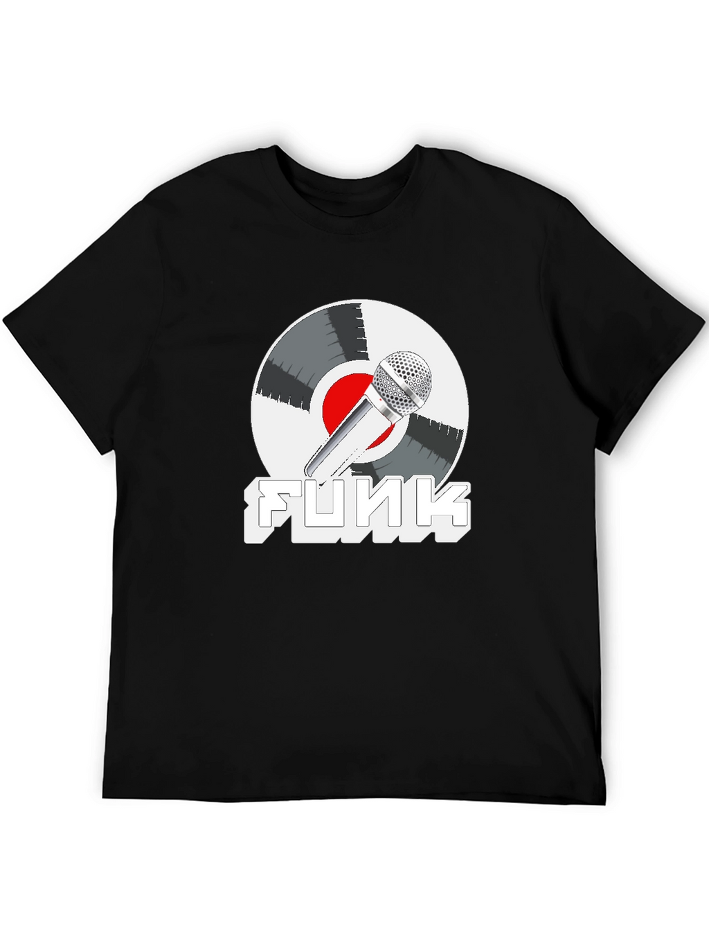 Funky Mic Record Graphic Tee