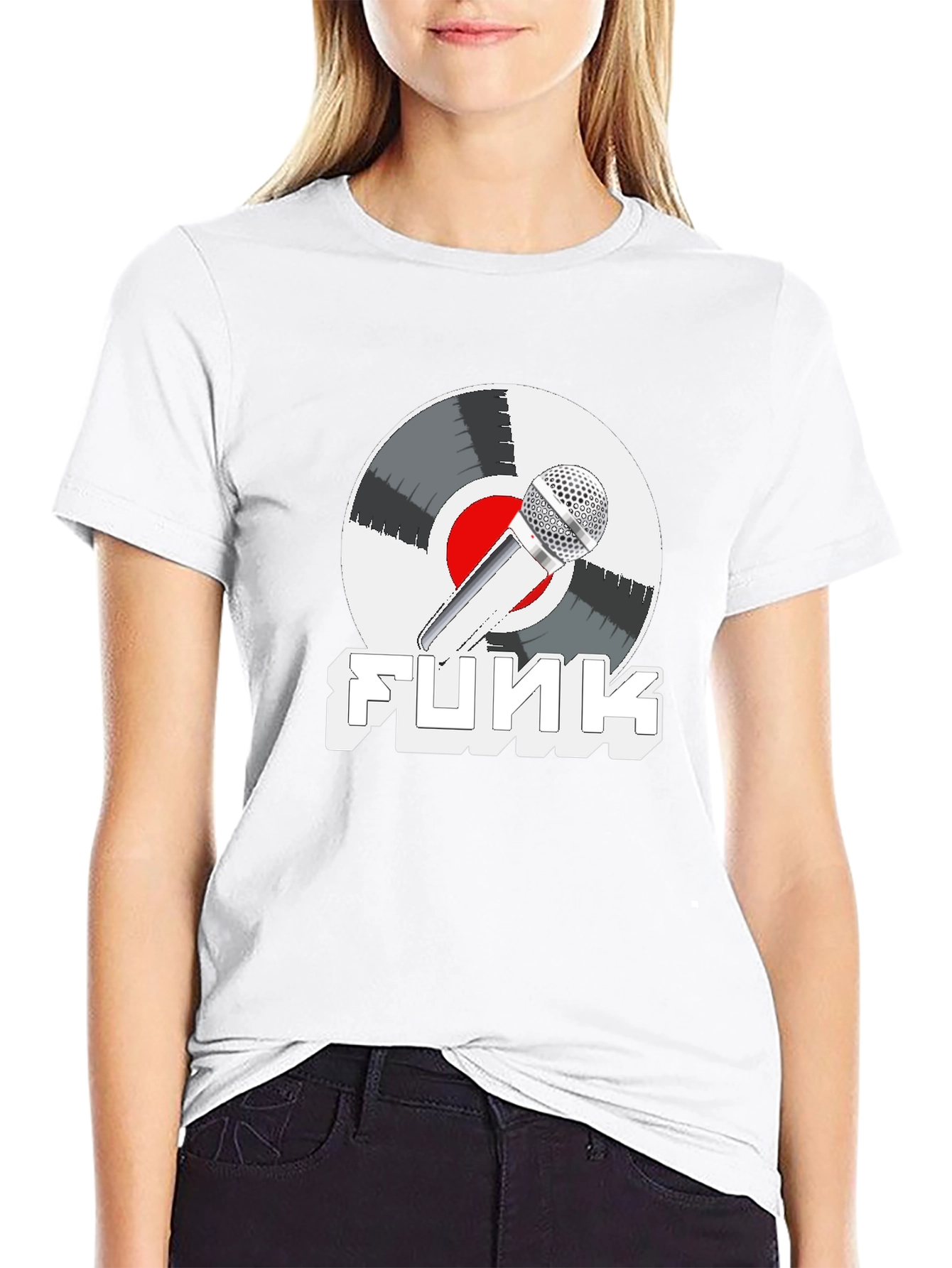 Funky Mic Record Graphic Tee