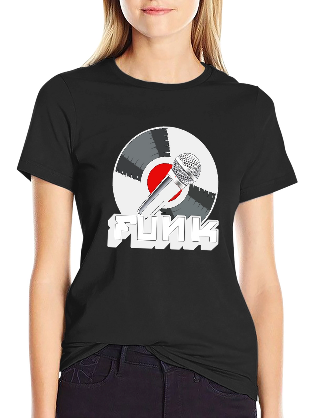 Funky Mic Record Graphic Tee