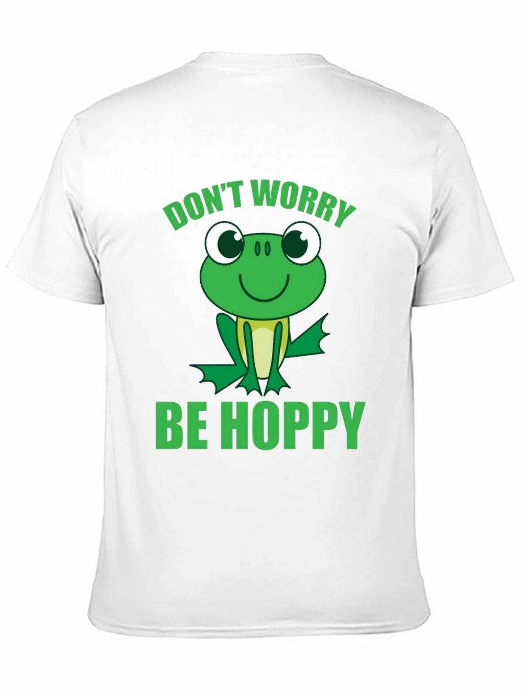 Dont Worry Be Hoppy Frog Graphic T-Shirt