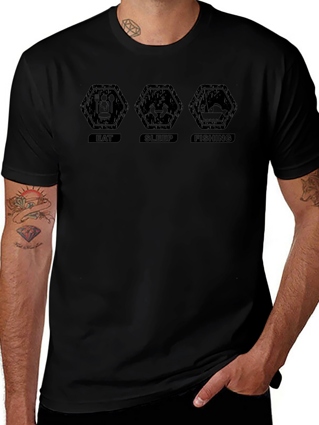 Eat Sleep Fishing T-Shirt - Fishermans Life
