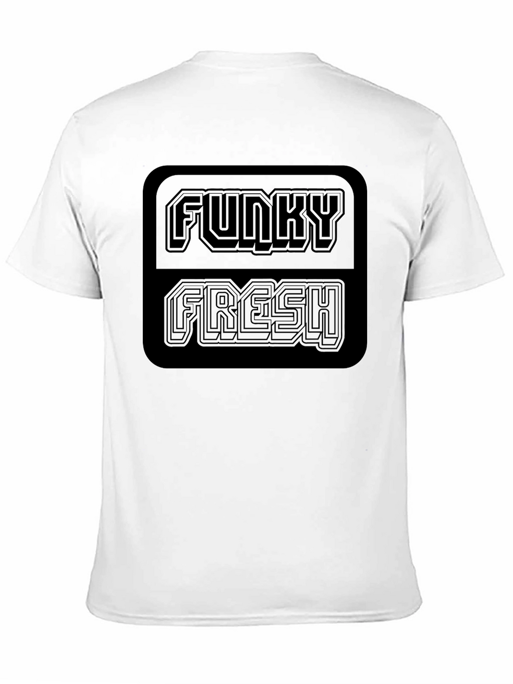 Funky Fresh Graphic Tee - Black Crew Neck T-Shirt