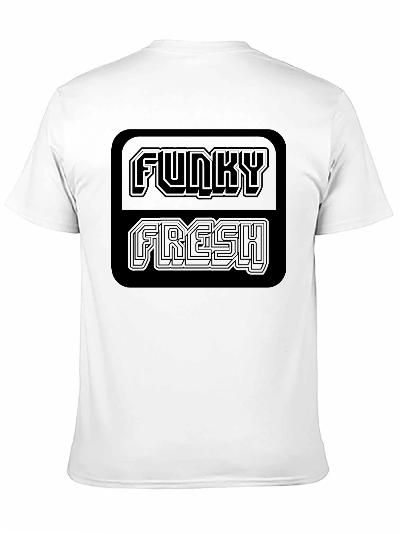 Funky Fresh Graphic Tee - Black Crew Neck T-Shirt