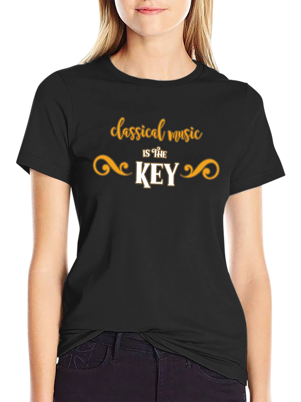 Classical Music is the Key Black T-Shirt