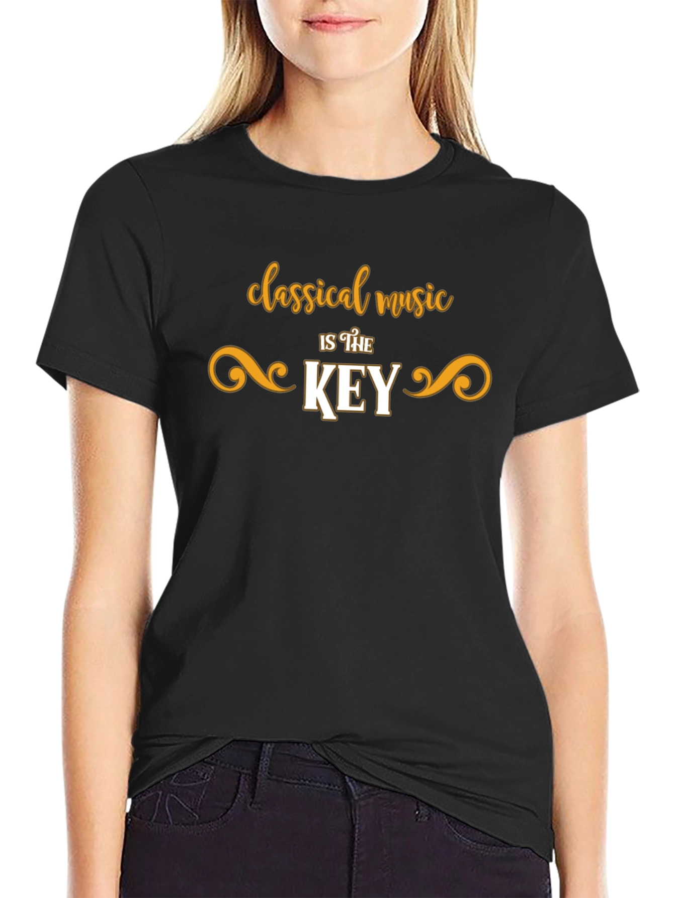 Classical Music is the Key Black T-Shirt
