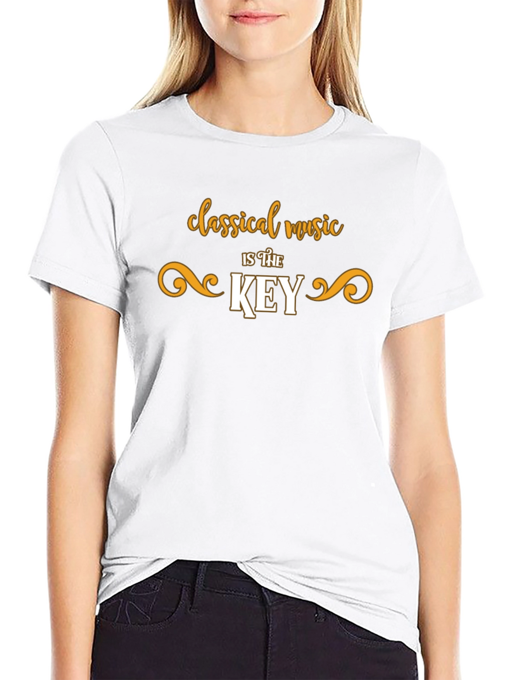 Classical Music is the Key Black T-Shirt