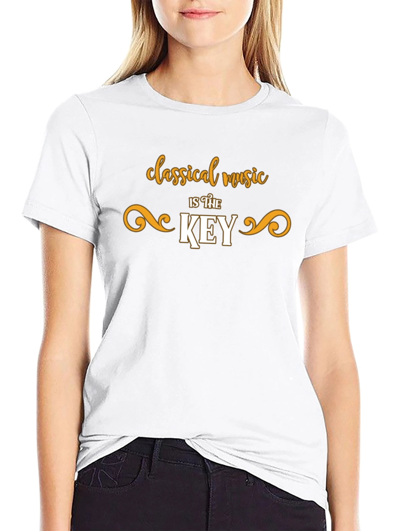 Classical Music is the Key Black T-Shirt