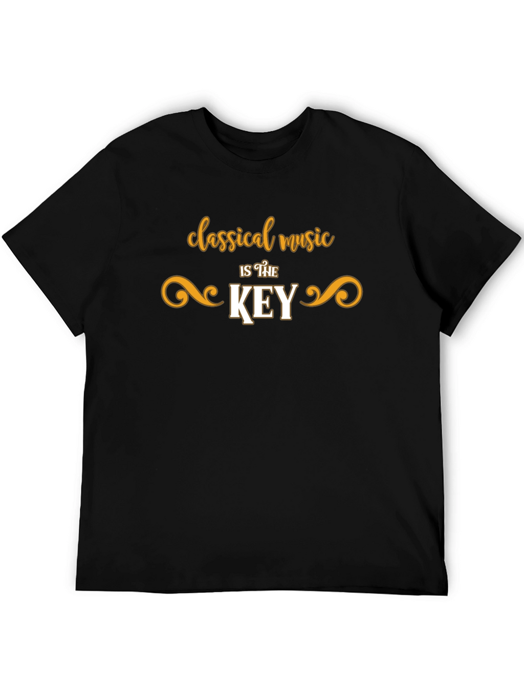 Classical Music is the Key Black T-Shirt