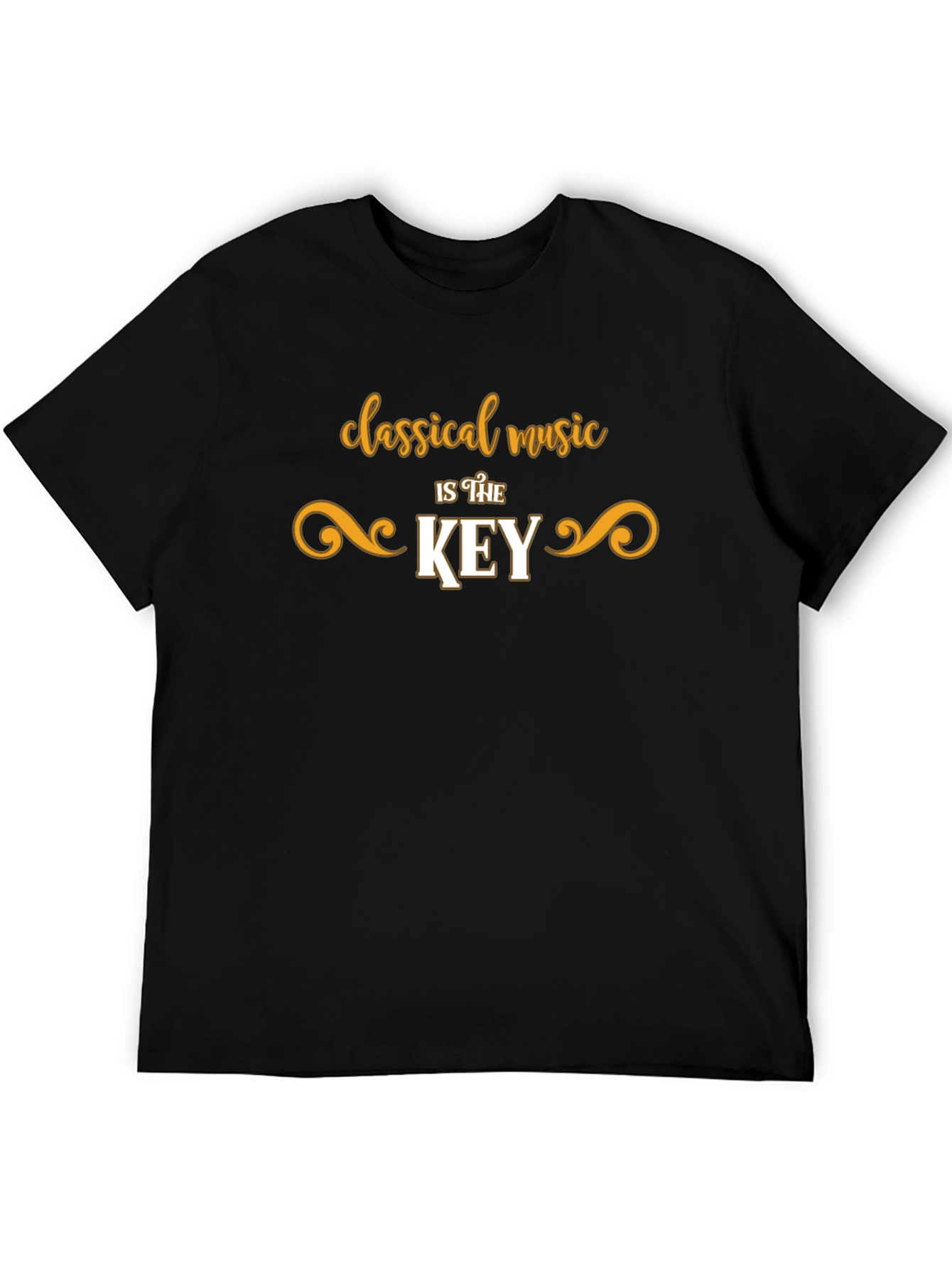Classical Music is the Key Black T-Shirt