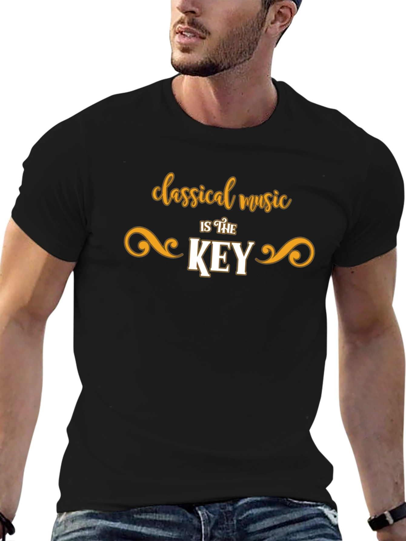 Classical Music is the Key Black T-Shirt