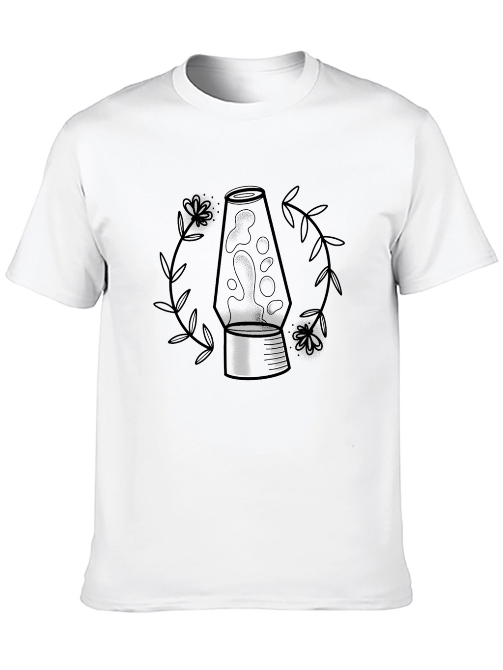 Lava Lamp Graphic Tee - Black Cotton Blend