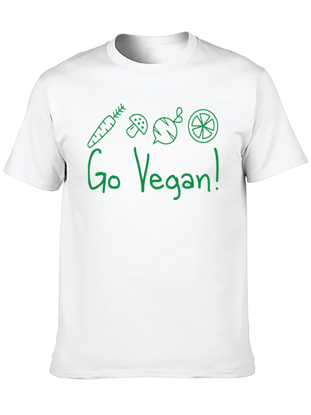 Go Vegan T-Shirt - Green Graphic Tee