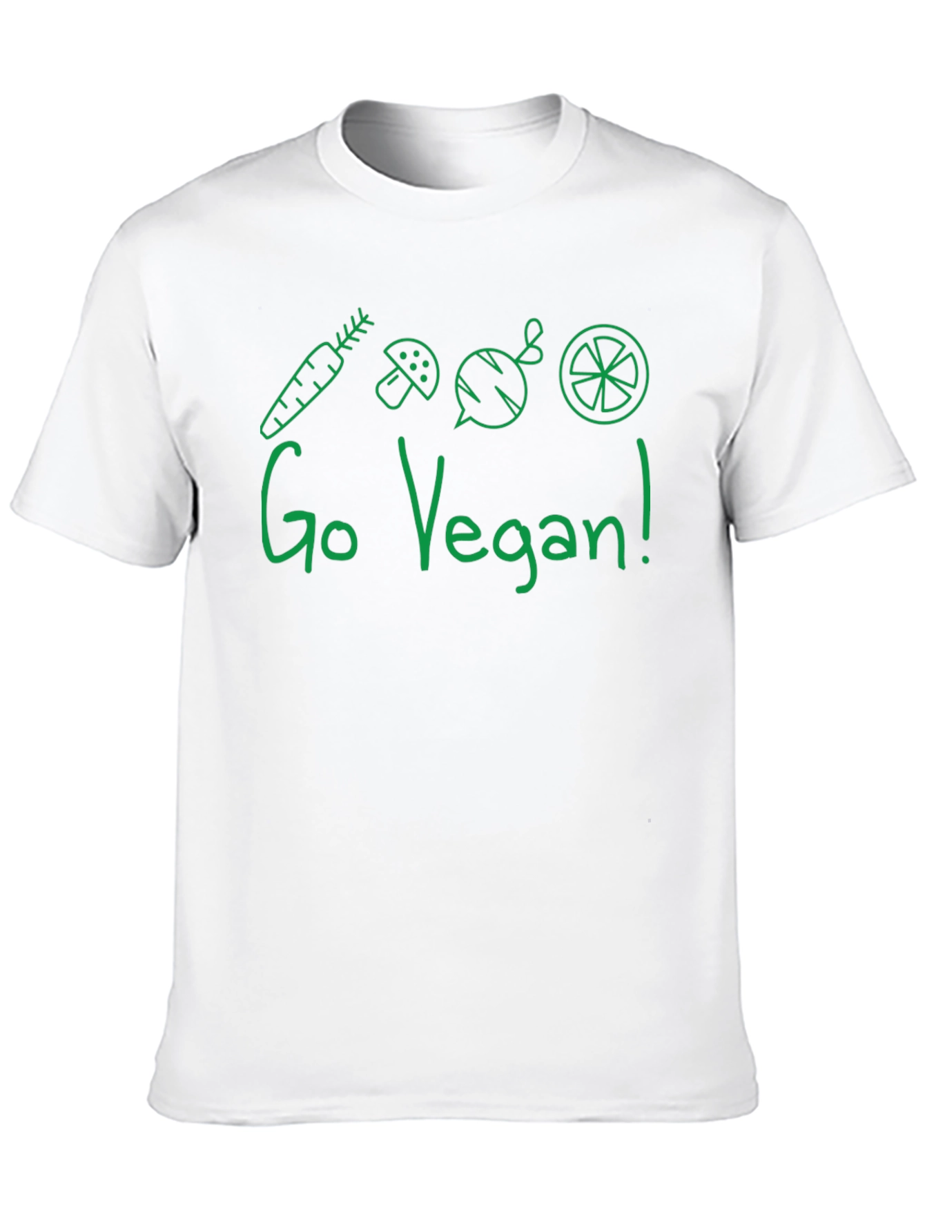 Go Vegan T-Shirt - Green Graphic Tee