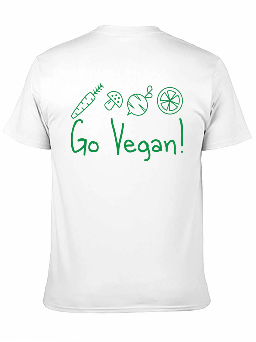 Go Vegan T-Shirt - Green Graphic Tee
