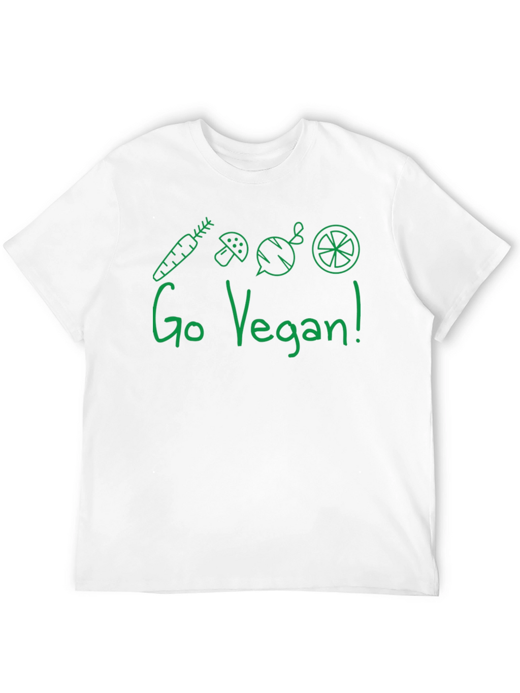Go Vegan T-Shirt - Green Graphic Tee