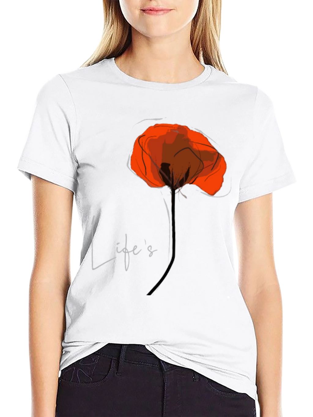 Lifes a Poppy T-Shirt - Stylish Graphic Tee