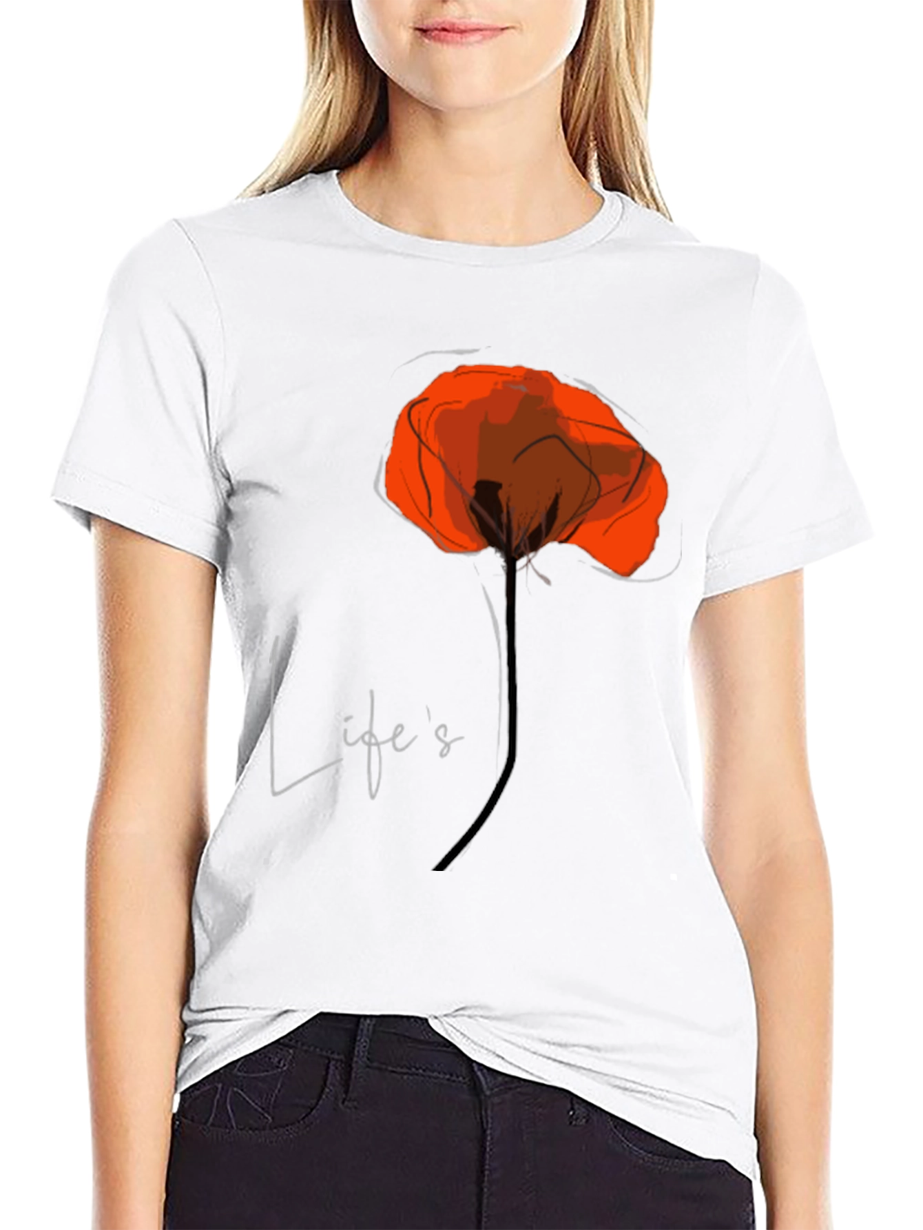 Lifes a Poppy T-Shirt - Stylish Graphic Tee