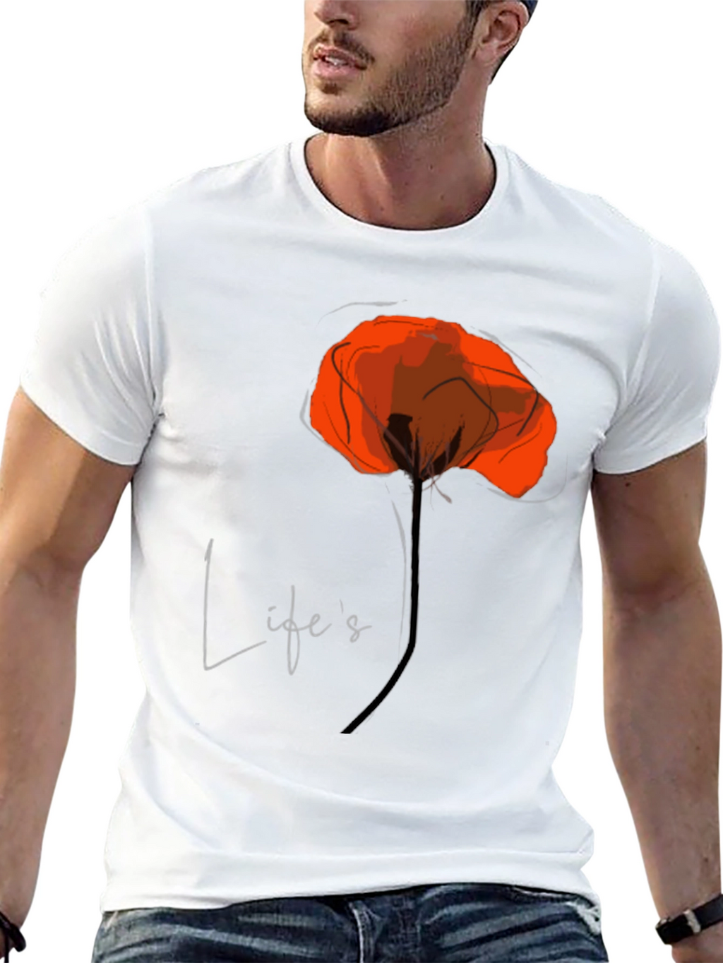 Lifes a Poppy T-Shirt - Stylish Graphic Tee