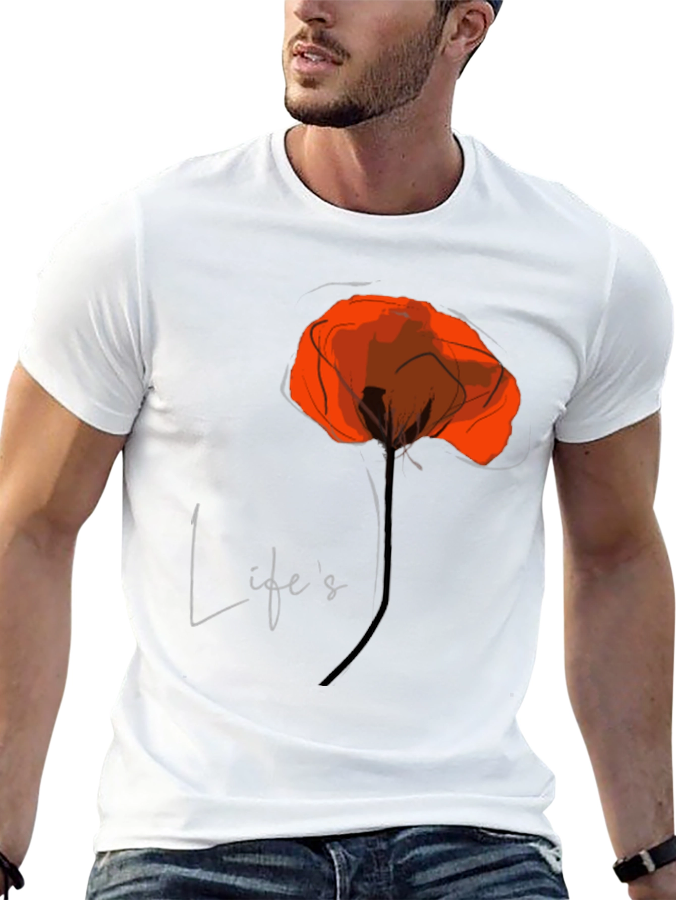 Lifes a Poppy T-Shirt - Stylish Graphic Tee
