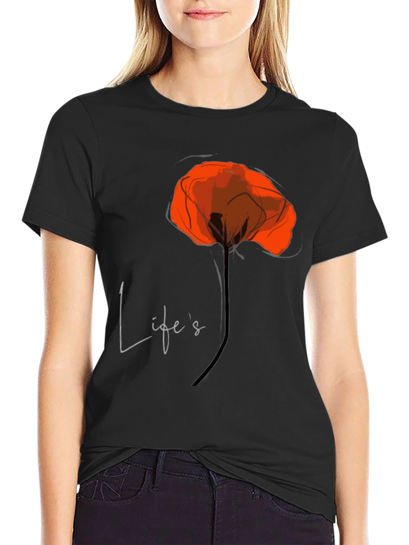 Lifes a Poppy T-Shirt - Stylish Graphic Tee