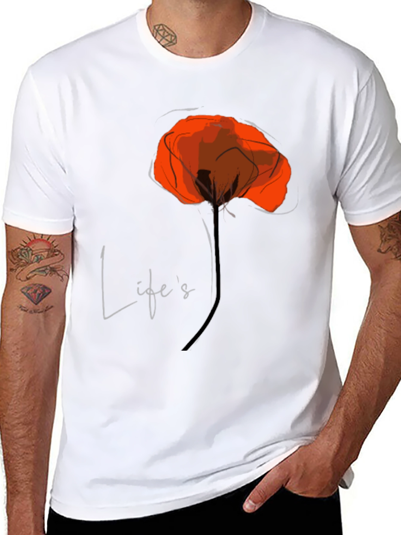 Lifes a Poppy T-Shirt - Stylish Graphic Tee