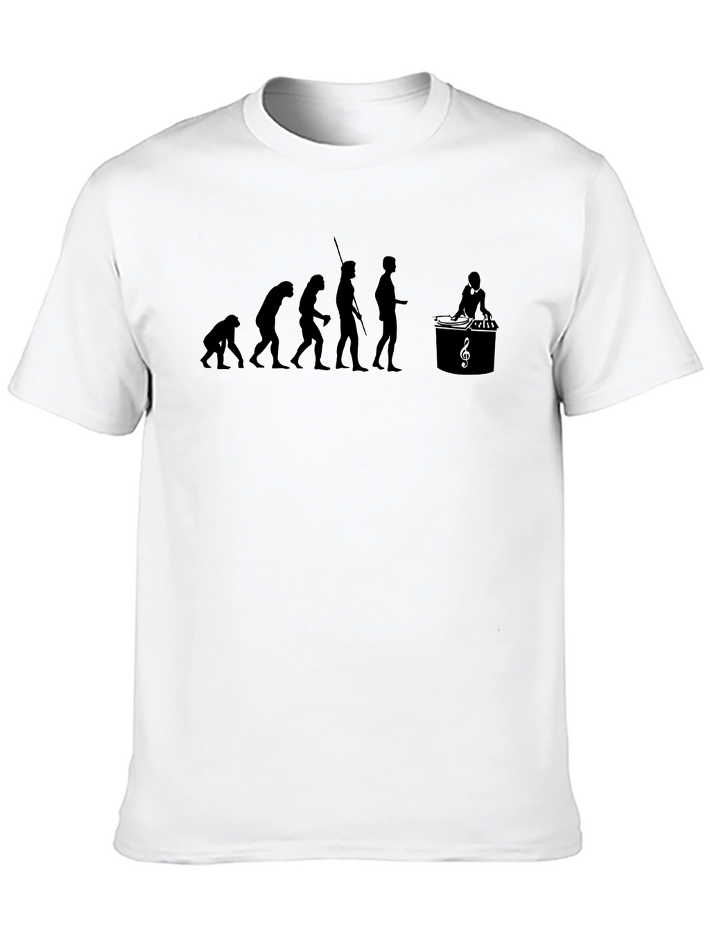 Evolution of Music Black Graphic Tee