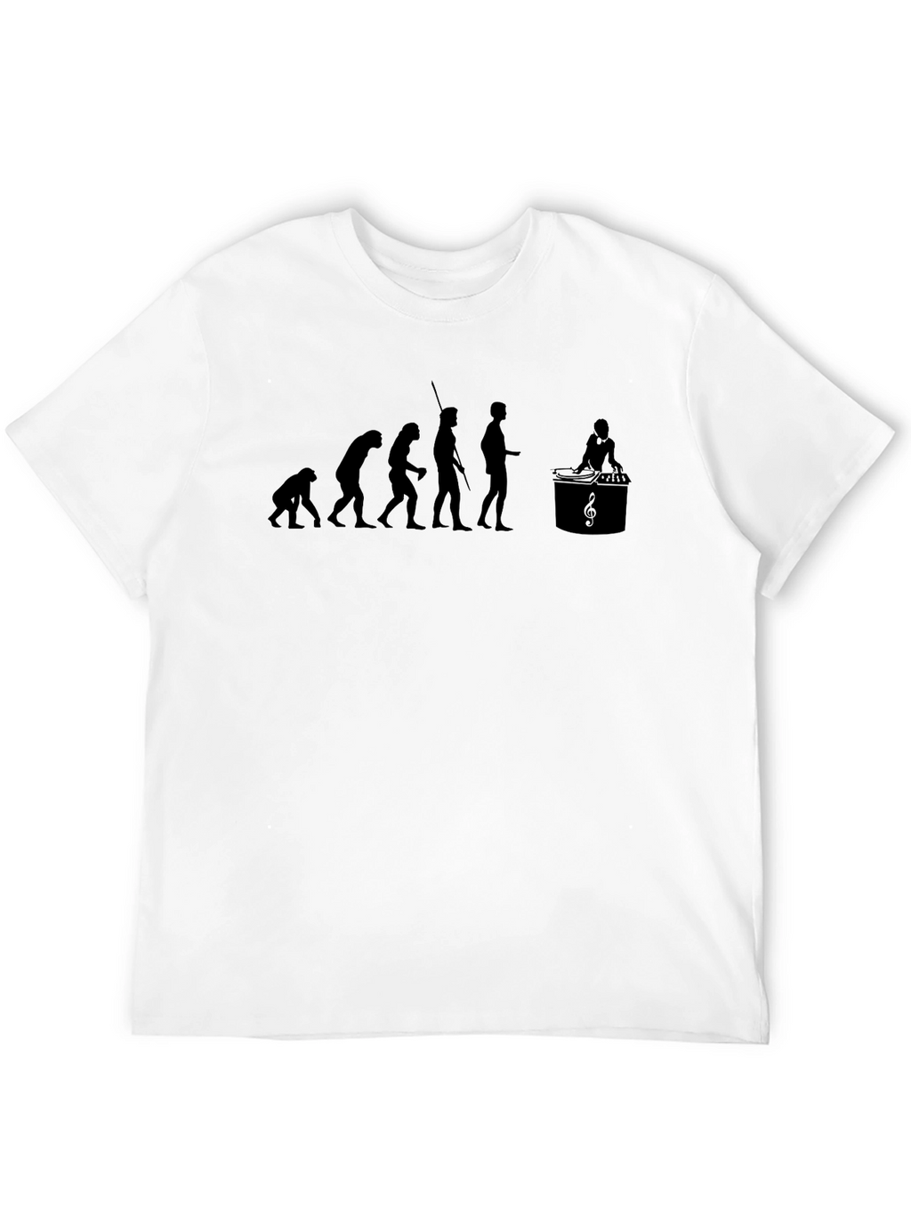 Evolution of Music Black Graphic Tee