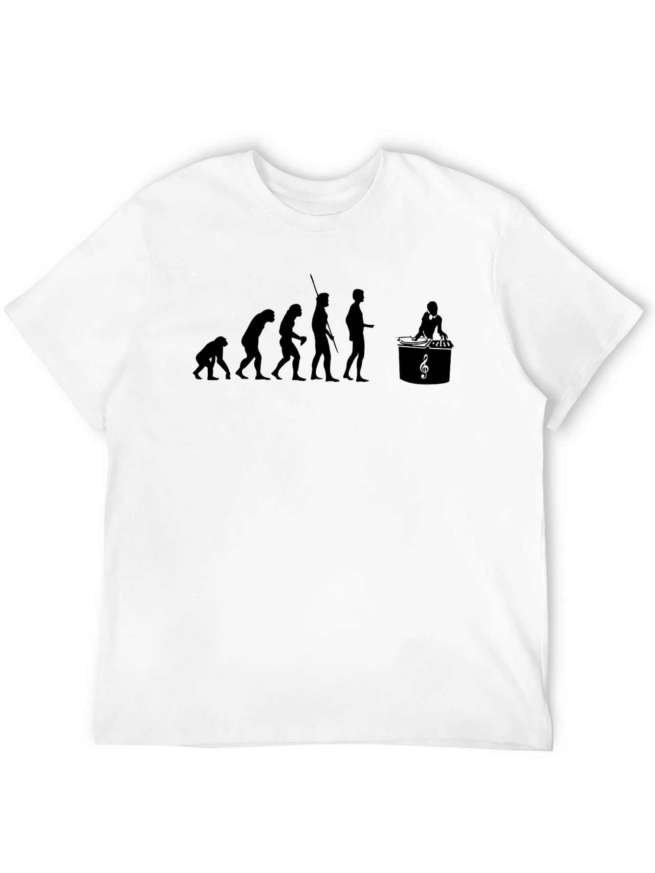 Evolution of Music Black Graphic Tee